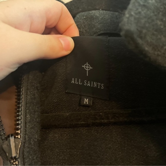 All Saints Heavy Winter Field Jacket with Zip In Liner Men's Size Medium - Picture 15 of 15